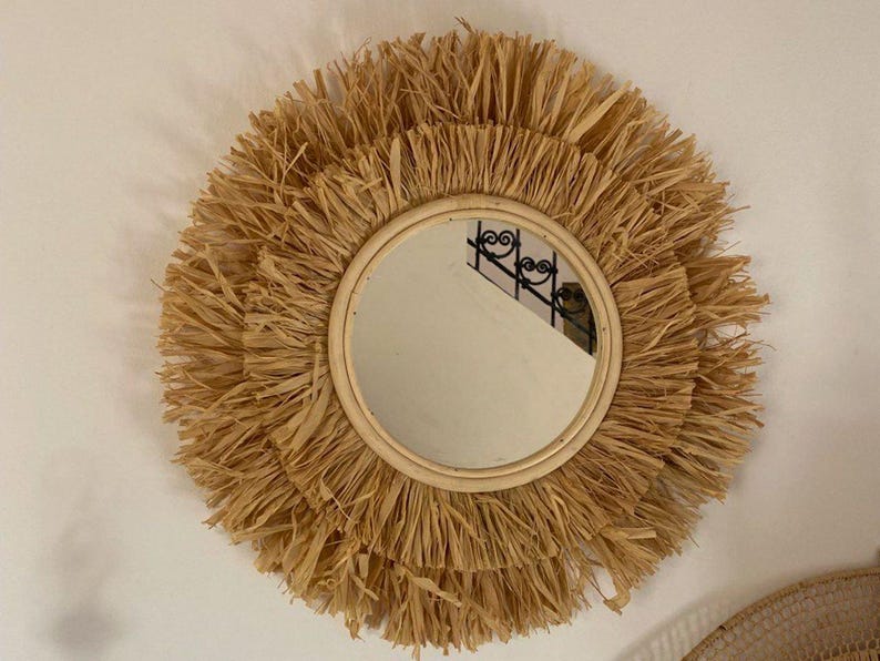 Moroccan Palm Leaf Mirror