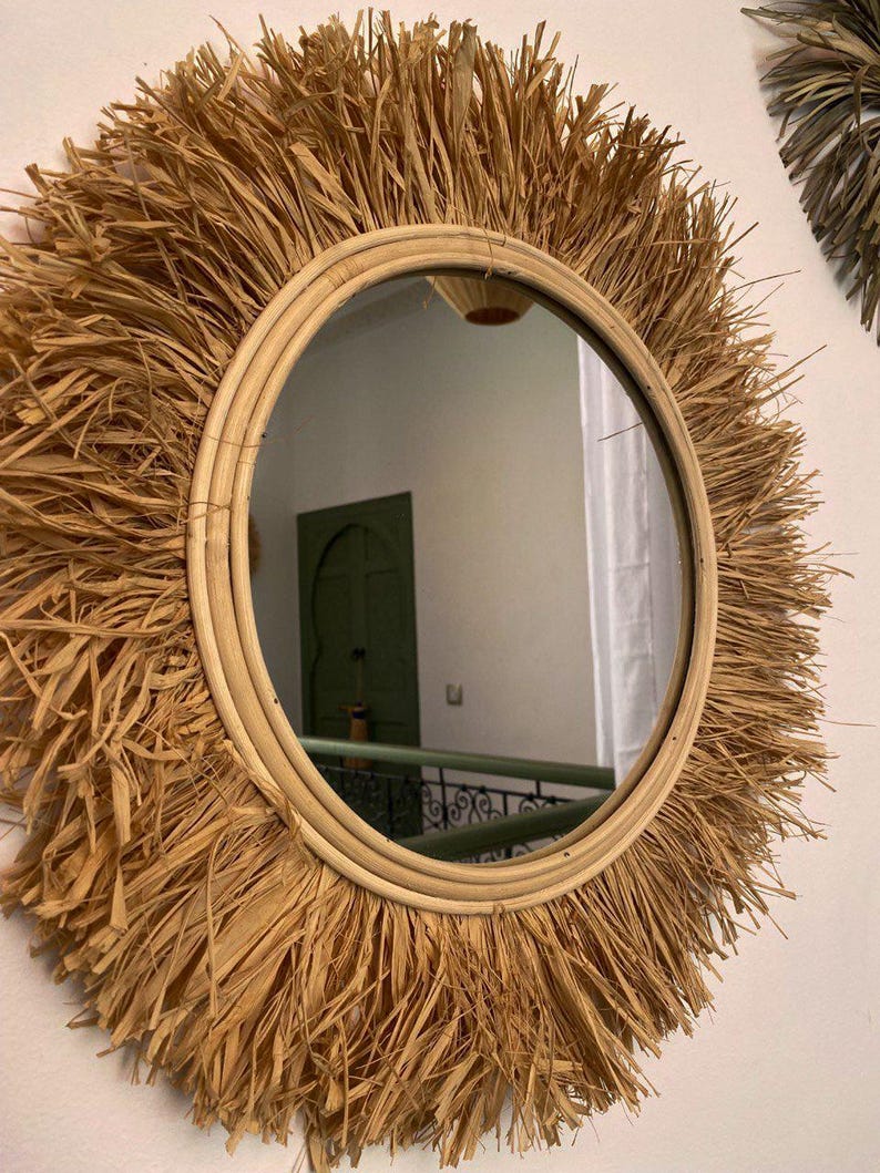Moroccan Palm Leaf Mirror