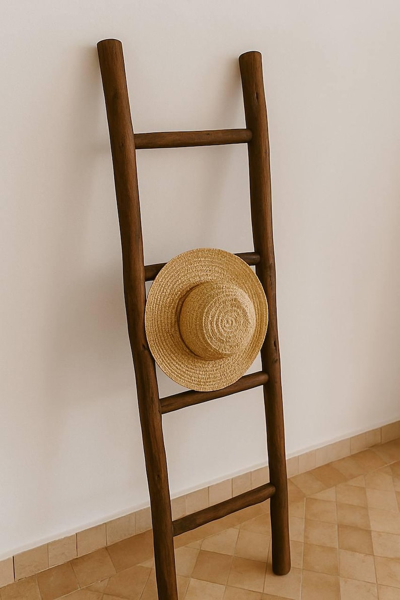 Decorative Wooden Ladder in Brown – 150cm
