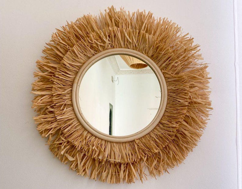 Moroccan Palm Leaf Mirror