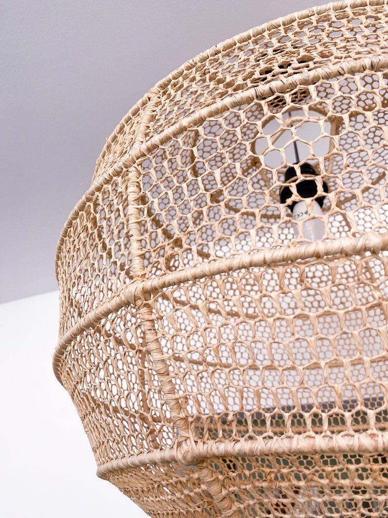 Raffia Pendant Light – Sphere Shape