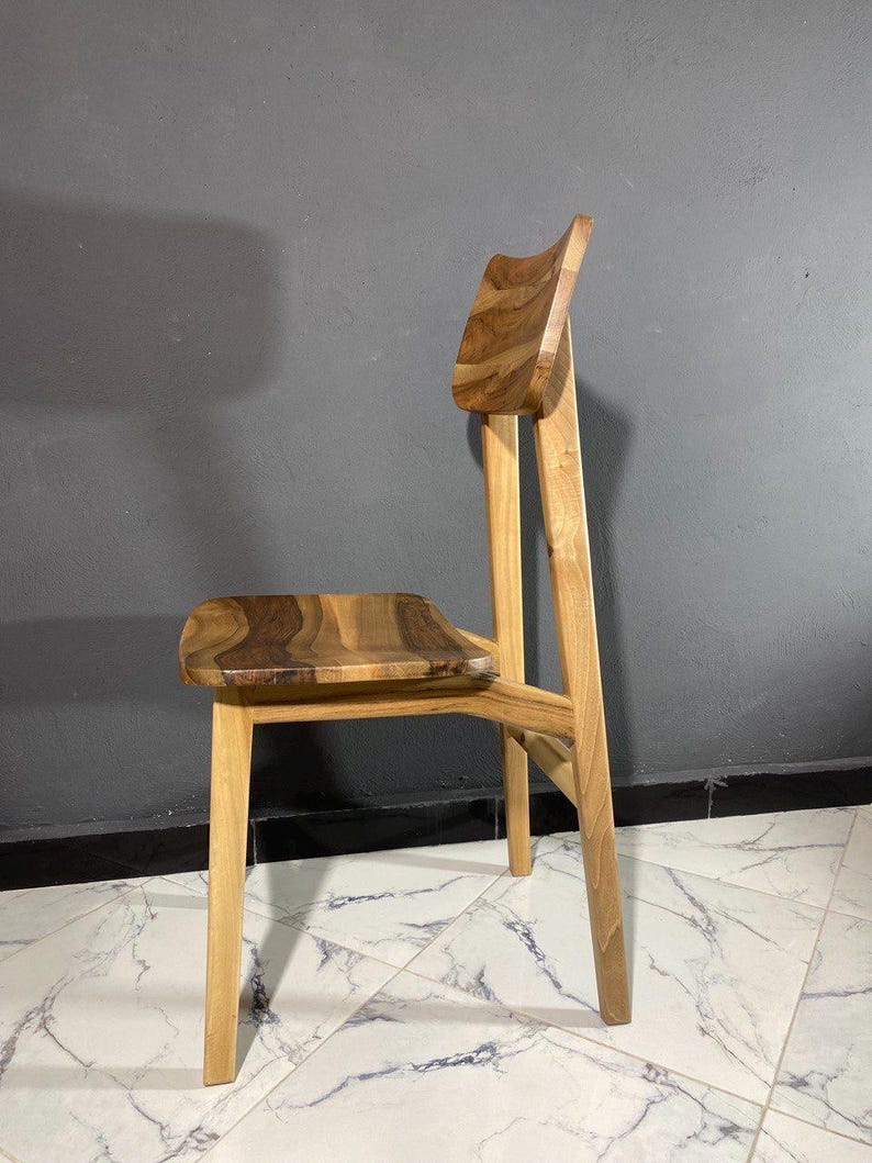 Walnut Chair & Stool Set – Rope Seat