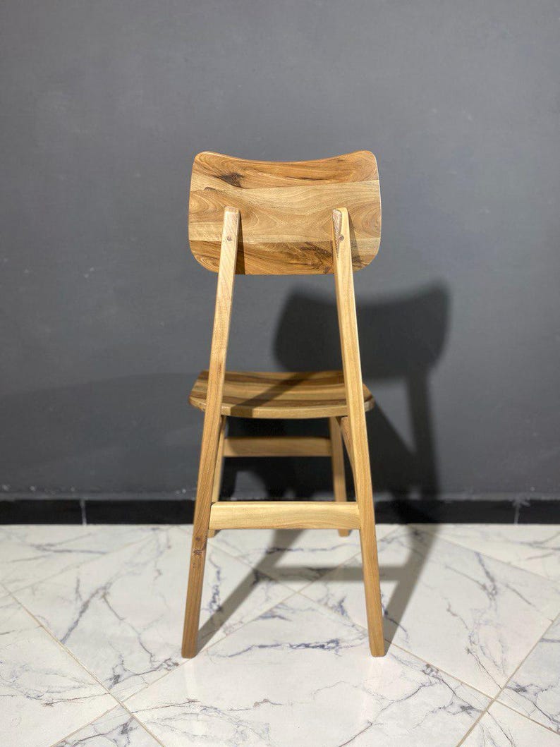 Walnut Chair & Stool Set – Rope Seat