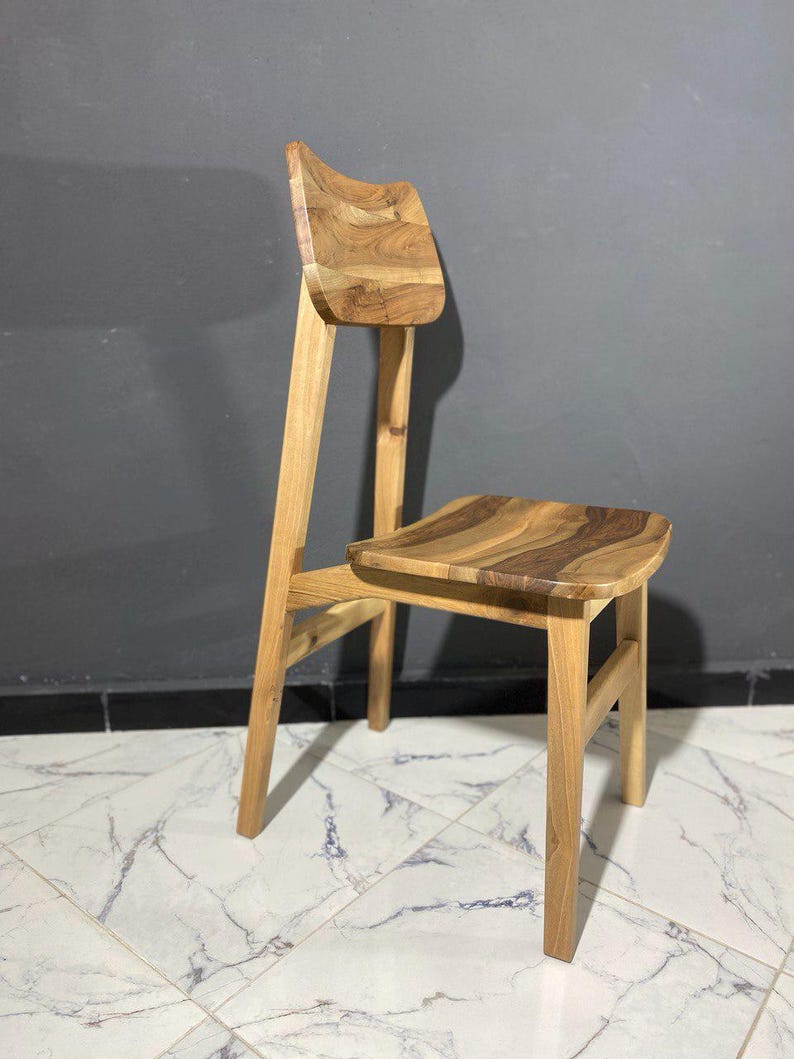 Walnut Chair & Stool Set – Rope Seat