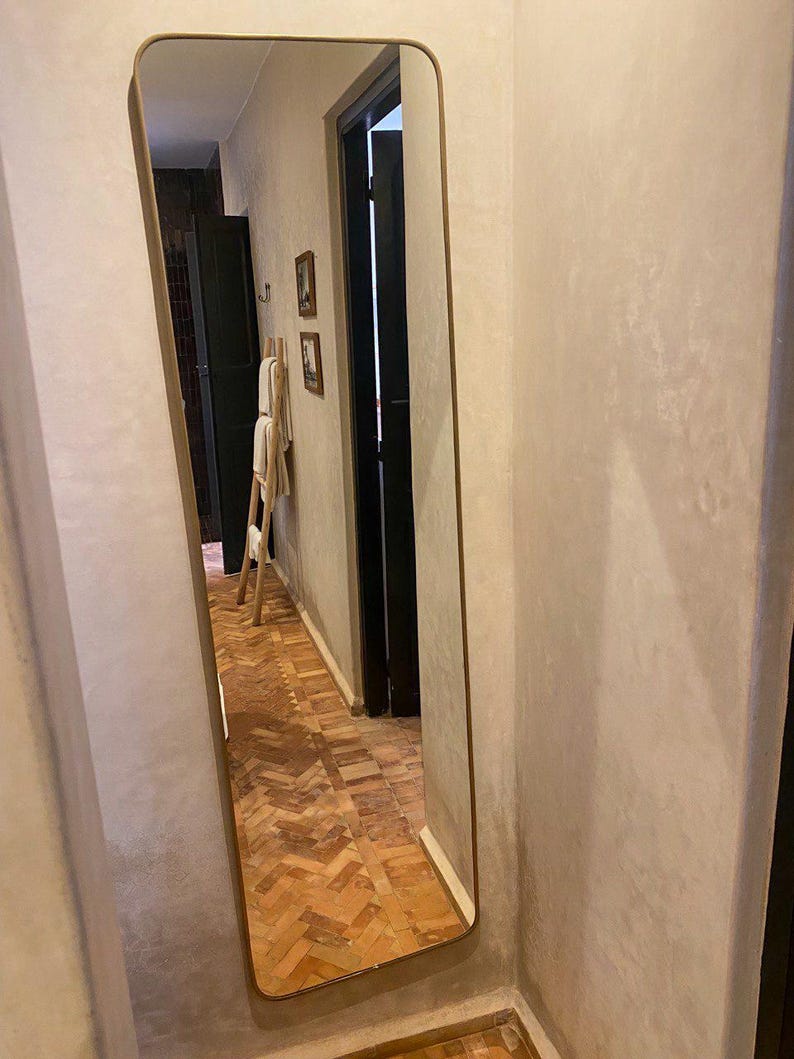 Asymmetrical Full-Length Mirror – Modern Handmade Design