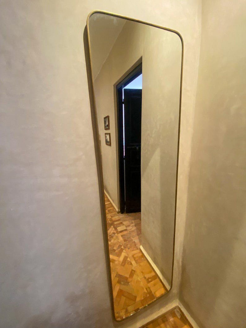 Asymmetrical Full-Length Mirror – Modern Handmade Design