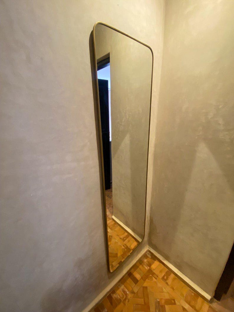 Asymmetrical Full-Length Mirror – Modern Handmade Design