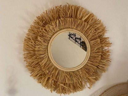Moroccan Palm Leaf Mirror