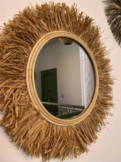 Moroccan Palm Leaf Mirror
