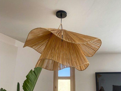 Handmade Raffia Pendant Light – Ceiling Lamp