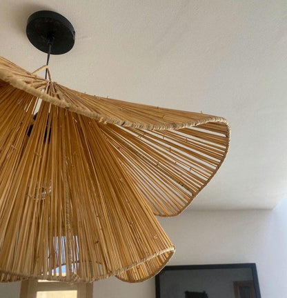 Handmade Raffia Pendant Light – Ceiling Lamp