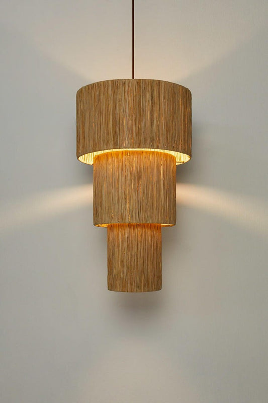 Suspension en raphia naturel – Hauteur 40, 50, 60 cm