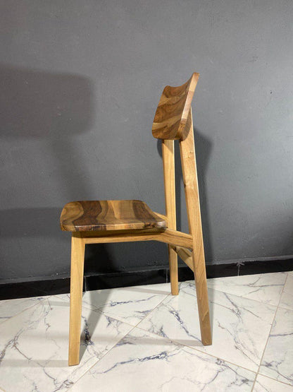 Walnut Chair & Stool Set – Rope Seat