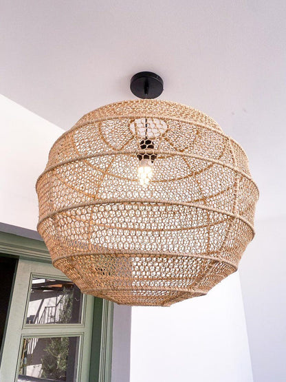 Raffia Pendant Light – Sphere Shape