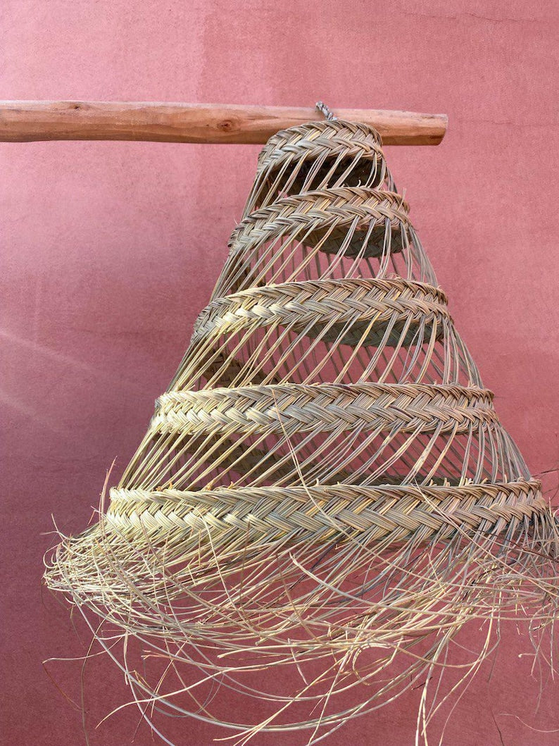 SUSPENSION EN PALME ET PAILLE