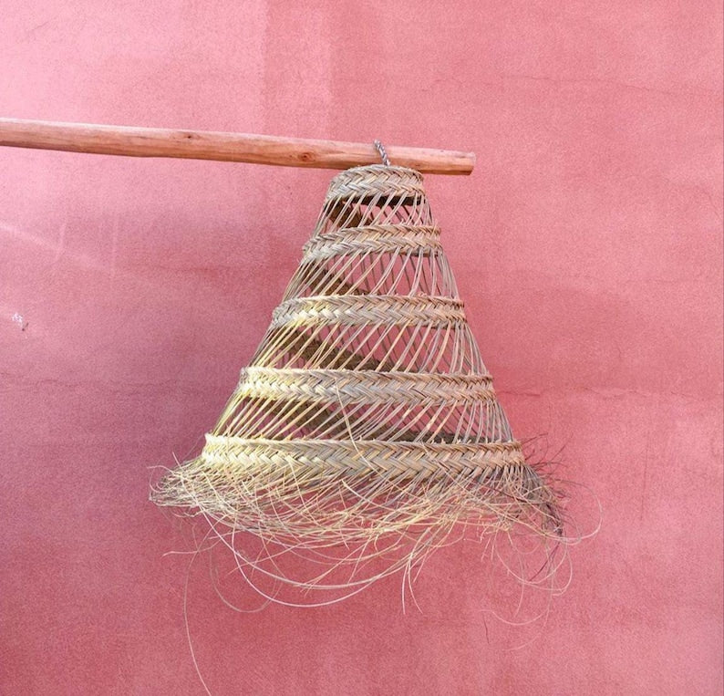 SUSPENSION EN PALME ET PAILLE