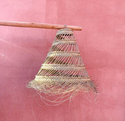 SUSPENSION EN PALME ET PAILLE