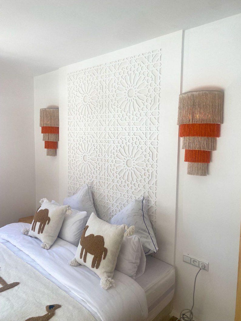 Fringe Wall Lamp – Boho Cotton Layered Light Fixture