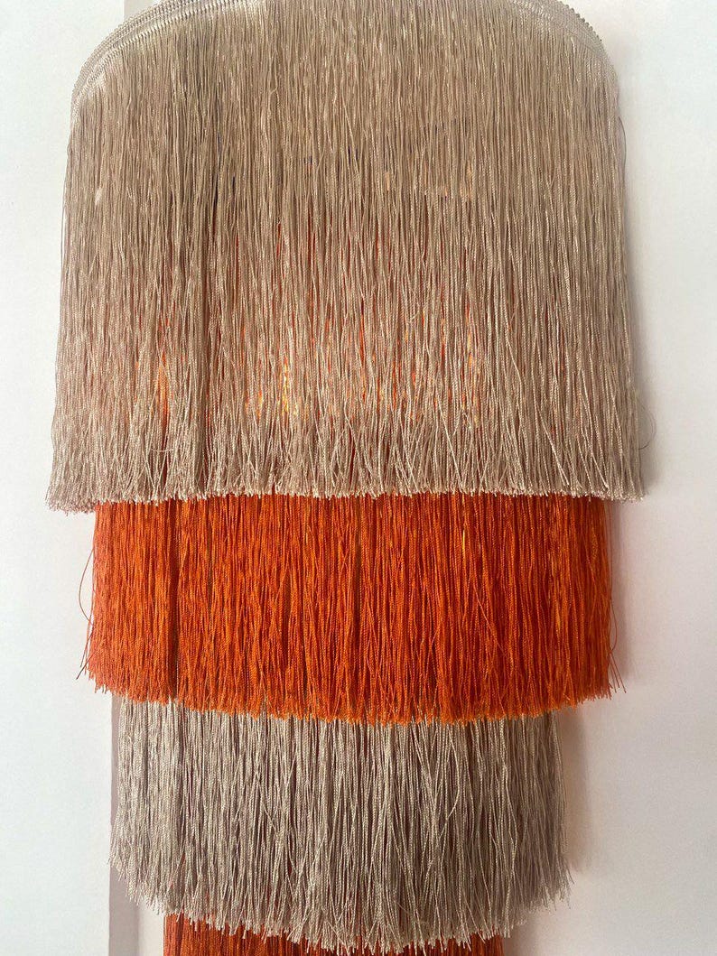 Fringe Wall Lamp – Boho Cotton Layered Light Fixture
